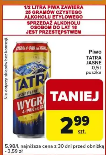 Carrefour Express Piwo Tatra oferta