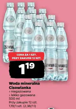 Netto Woda mineralna Cisowianka oferta