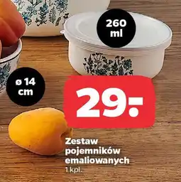 Netto Zestaw pojemników emaliowanych oferta