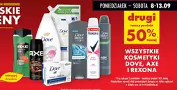 Biedronka Wszystkie kosmetyki dove, axe i rexona oferta