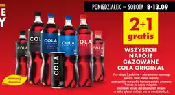 Biedronka Wszystkie napoje gazowane cola original oferta