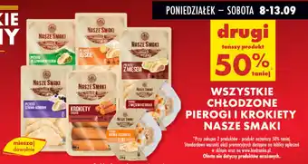 Biedronka Wszystkie chłodzone pierogi i krokiety nasze smaki oferta