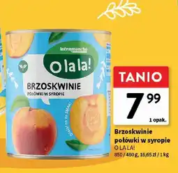 Intermarche Brzoskwinie O LA LA! połówki w syropie oferta