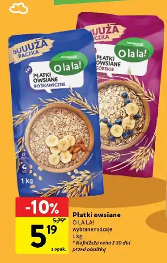 Intermarche Płatki owsiane O LA LA! oferta