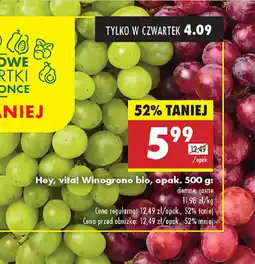 Biedronka Hey, vita! Winogrono bio oferta