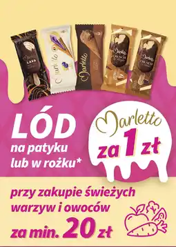 Biedronka Marletto lód na patyku lub w rożku oferta