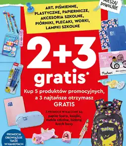 Biedronka Art. piśmienne, plastyczne, papiernicze, akcesoria szkolne, piórniki, plecaki, worki, lampki szkolne oferta