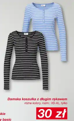 KiK Damska koszulka z długim rękawem oferta