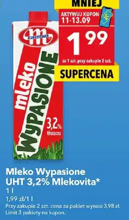 Lewiatan Mleko Wypasione UHT 3,2% Mlekovita oferta