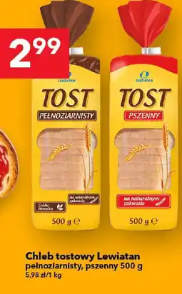 Lewiatan Chleb tostowy Lewiatan pełnoziarnisty 500g oferta