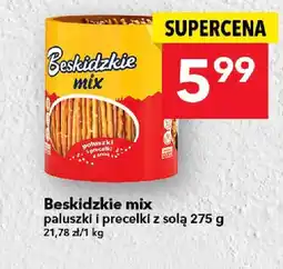 Lewiatan Przekąska słona Beskidzkie mix paluszki i precelki z solą oferta