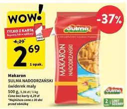 Intermarche Makaron świderek mały Sulma nadodrzański oferta