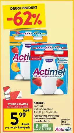 Intermarche Napój mleczny Actimel Danone oferta