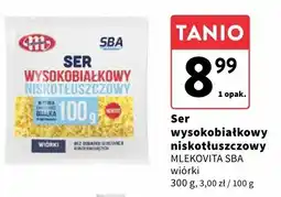 Intermarche Ser wysokobiałkowy niskotłuszczowy wiórki Mlekovita SBA oferta