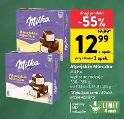 Intermarche Czekolada Alpejskie Mleczko Milka oferta