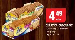 Chorten Ciastka owsiane z żurawiną, z sezamem Tago oferta