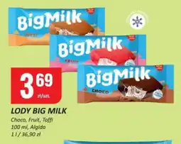 Chorten Lody Big Milk choco/fruit/toffi Algida oferta