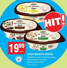Chorten Lody Bracia Koral bakaliowe/smak tortu cytrynowego/śmietanka & ciasteczka oferta