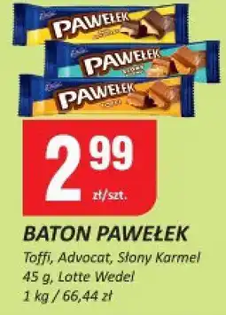 Chorten Baton Pawełek toffi, adwokat, słony karmel Wedel oferta