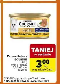 Carrefour Express Karma dla kota kurczak Purina Gourmet Gold oferta