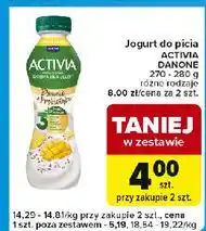 Carrefour Express Jogurt siemię lniane mango-ananas Danone Activia oferta