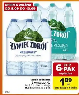Carrefour Express Woda delikatnie musująca Żywiec Zdrój oferta