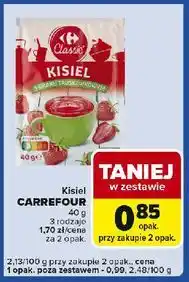 Carrefour Express Kisiel truskawkowy Carrefour Classic oferta