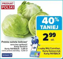 Carrefour Polska sałata lodowa oferta