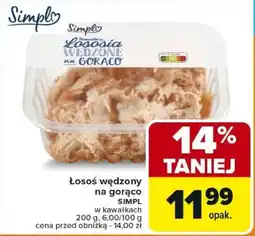 Carrefour Łosoś wędzony na gorąco SIMPL oferta