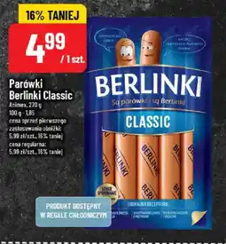 Polomarket Parówki Berlinki Classic Animex oferta
