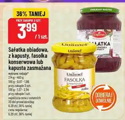 Polomarket Sałatka obiadowa z kapusty/fasolka konserwowa/kapusta zasmażana Unamel oferta