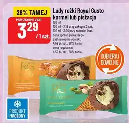 Polomarket Lody rożek Royal Gusto karmel/pistacja oferta