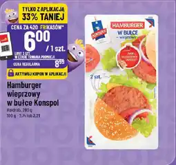 Polomarket Hamburger wieprzowy w bułce Konspol Roldrob oferta
