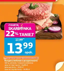 Auchan Burger wołowy z przyprawami 400g Dział Tradycji oferta
