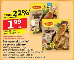 Auchan Sos w proszku do dań na gorąco Winiary oferta