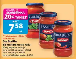 Auchan Sos Barilla do makaronu lub ryżu oferta