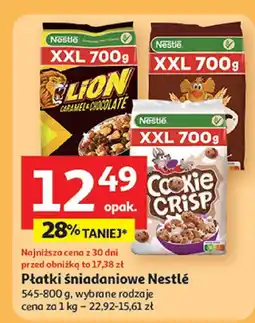 Auchan Płatki śniadaniowe Lion/Cookie Crisp Nestlé oferta