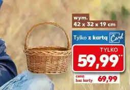 Kaufland Kosz wiklinowy oferta