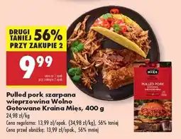 Biedronka Pulled pork szarpana wieprzowina Wolno Gotowane Kraina Mies, 400 g oferta