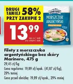 Biedronka Filety z morszczuka argentyńskiego bez skóry Marinero, 475 g oferta
