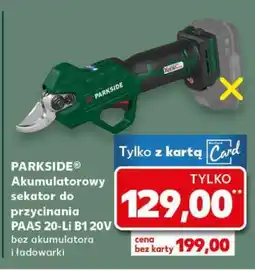 Kaufland PARKSIDE Akumulatorowy sekator do przycinania PAAS 20-Li B1 20V oferta