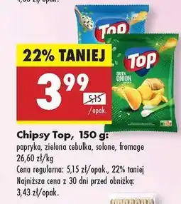 Biedronka Chipsy Top, 150 g oferta