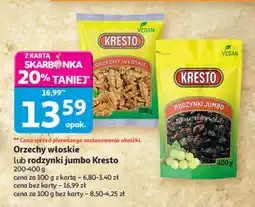 Auchan Rodzynki jumbo Kresto oferta