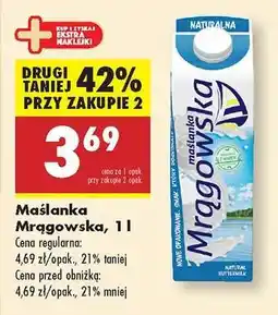 Biedronka Maślanka Mrągowska, 1 l oferta