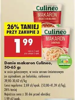 Biedronka Danie makaron Culineo, 50-65 g oferta
