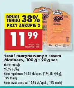 Biedronka Łosoś marynowany z sosem Marinero, 100 g + 20 g sos oferta