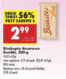 Biedronka Biszkopty deserowe Bonitki, 200 g oferta