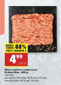 Biedronka Mięso mielone wieprzowe Kraina Mięs, 400 g oferta