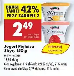 Biedronka Jogurt Piątnica Skyr, 150 g oferta