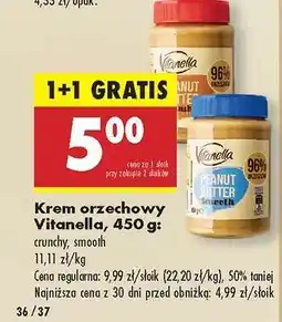 Biedronka Krem orzechowy Vitanella, 450 g oferta